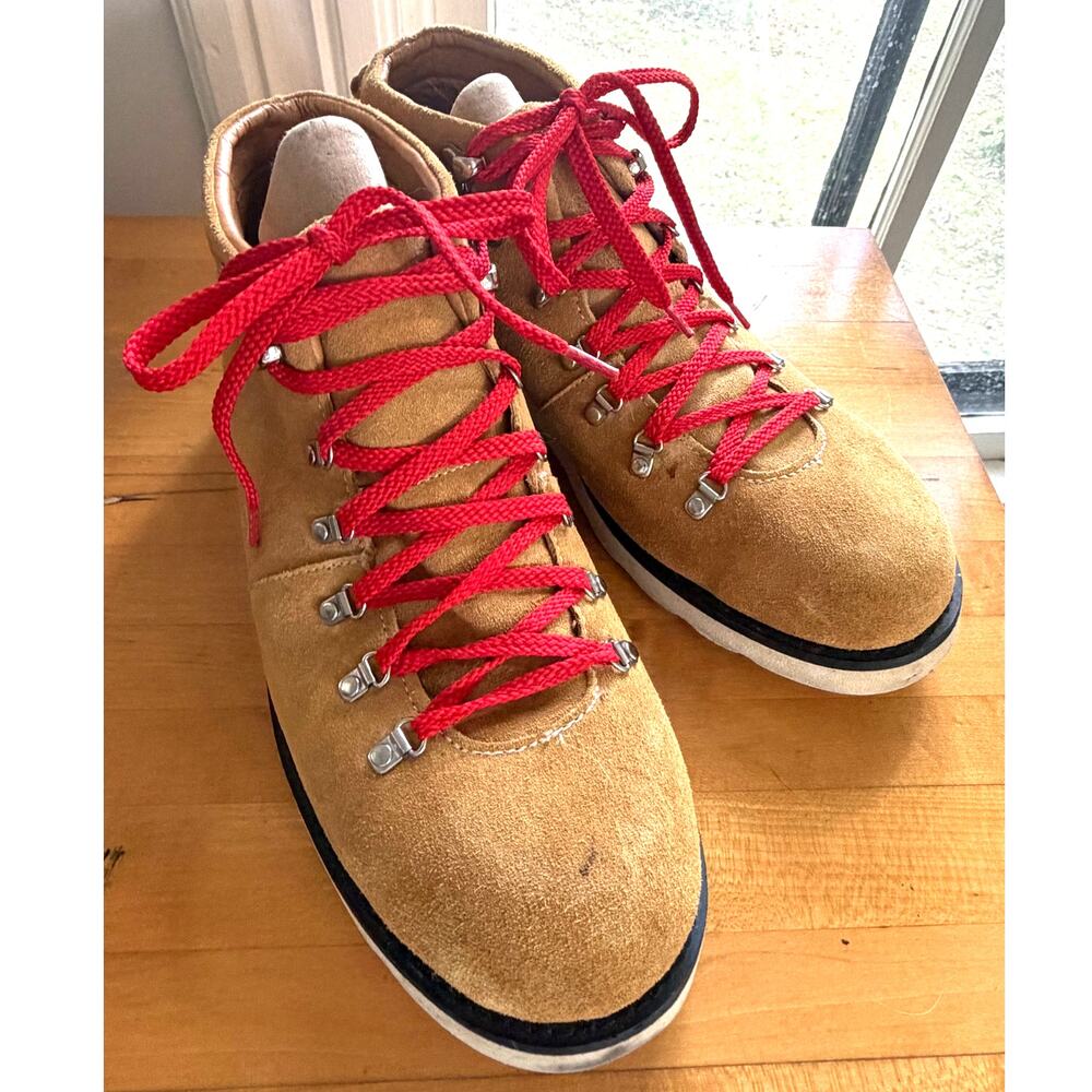 Bed Stu Sierra Brown Tan Suede Men's Retro Style Hiking Ankle Boots Size 12
